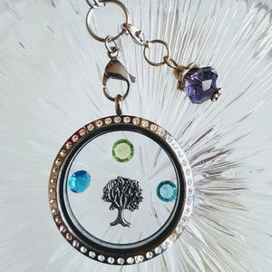 June Birthstone Lobster Clasp Floating Charm